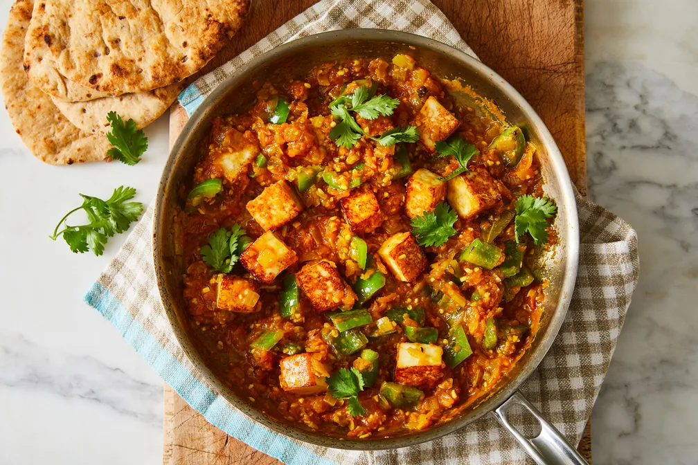 Kadhai Paneer with peppers and bold spices at Rawaayt Edmonton